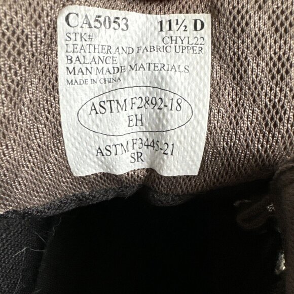 Carolina Boots Men's 11.5D  8" Waterproof Work Brown Leather Fabric Lace CA5053 - Picture 5 of 10